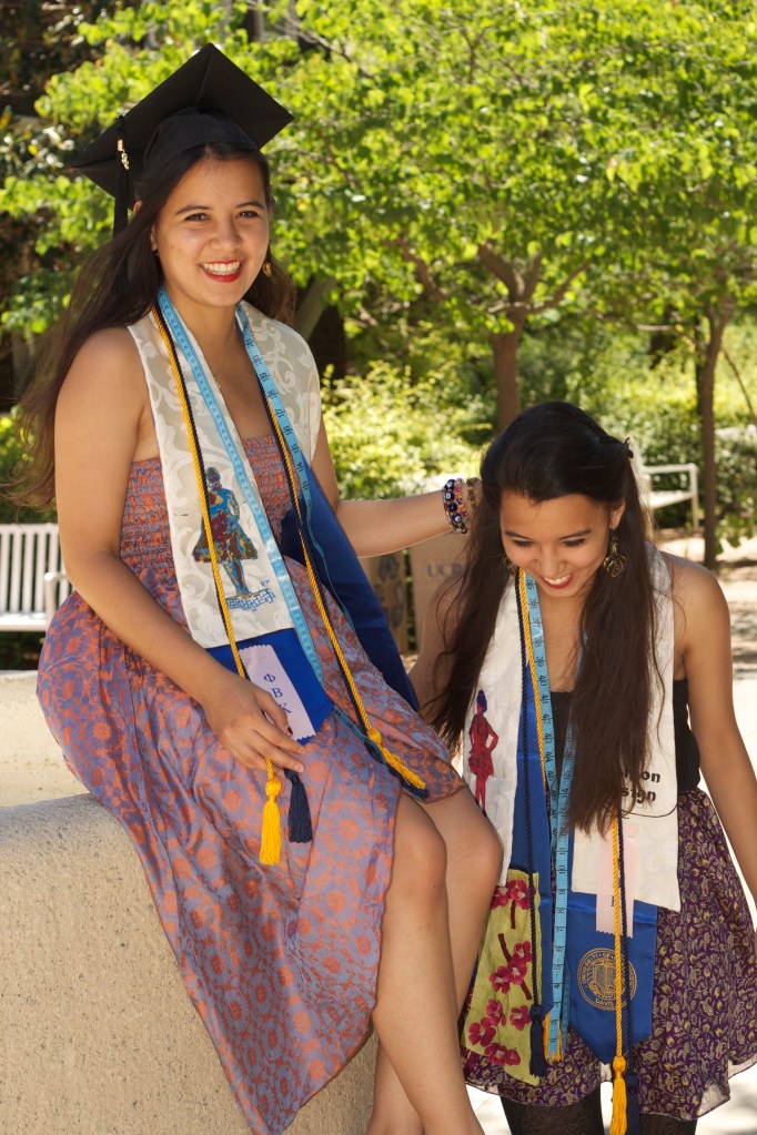 Audrey gave me this dress in Spring 2012 and I was so excited to wear it. I loved the unique colors- orange and lavender- the slight sheen, and the creative cut. The dress is so unique and interesting, it was perfect to wear for my graduation—June 2012