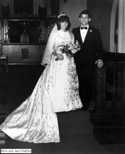 1982: Allison's mom wearing the dress, St. Louis Missori