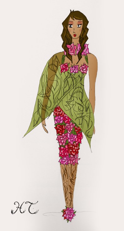 Illustration inspired by LA roses, 2013