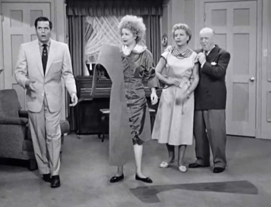 Dress pattern accidentally cut into carpet