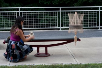 Winding cashmere; Photo Courtesy David Arellanes