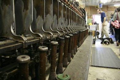 Bobbins that hold and ply final yarns