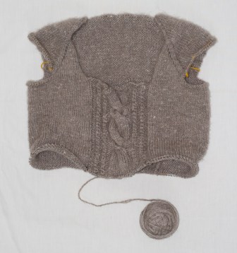 Progress knitting with cashmere; Photo Courtesy David Arellanes