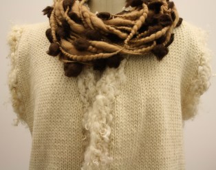 Wool vest and Alpaca Necklace by Marlie De Swart, 2013