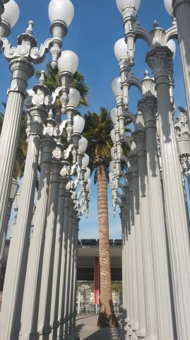 Chris Burden, 'Urban Light' exhibit paired with LA Palm Tree