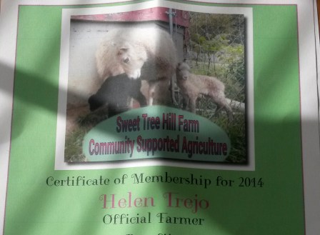 I became a 'Virtual Farmer' on Jan 19, 2014