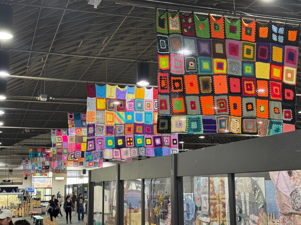 Community Crochet Canopy, LA County Fair 2025